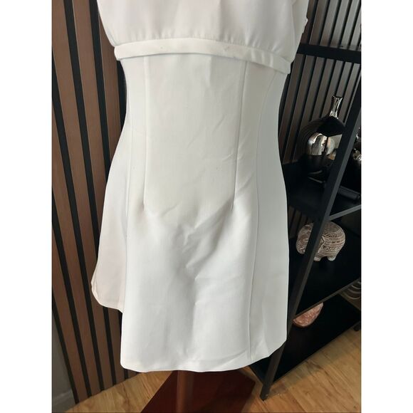 Zara white A line body countering dress size M - Picture 2 of 6